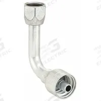 AEROQUIP Hydraulic Crimp Fitting: Steel x Steel, 90° Elbow, -16 For Hose Dash Size, JIC x Crimp (MPN 1AA16FJC16). Key specifications — Fitting Gender: Female x Genderless; Fitting Connection Type: JIC x Crimp; Thread Size: 1-5/16"-12; For Hose Dash Size: -16; Brand: AEROQUIP.