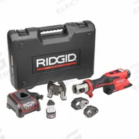 RIDGID Cordless Press Tool Kit: 12V, Compact, Inline, Black Steel/Copper/PEX/Stainless Steel (MPN 78218). Key specifications — attr518742: RP 251; attr525712: Megapress Rings 1/2 in, 3/4 in; attr518712: (2) Batteries.
