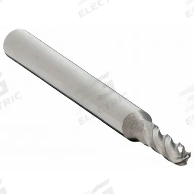 OSG Ball End Mill: Carbide, 4 Flute, 2.5 mm Mill Dia, 8 mm LOC, 39 mm OAL (MPN 404-0984-BN) - General Purpose Carbide Ball End Mills