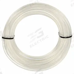 EAGLE BELTING Round Belt: Clear, 3/4 in Dia, For 7 1/2 in Min Pulley Dia, 100 ft Overall Lg, Solid (MPN 4907033). Key specifications — attr1317950: 95A; attr1317954: EAGLE BELTING; attr1317956: Polyurethane; attr1317948: Clear.