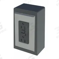 INSTOCK Electrical Pedestal: 2 3/4 in Overall Lg, 3 3/8 in Overall Wd, Aluminum (MPN GRE433WS-GFI). Key specifications — Material: Aluminum; Product Type: Electrical Pedestal; Brand: INSTOCK; Includes: Cover Plates.