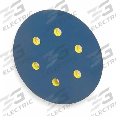 NORTON Disc Backup Pad: 6 in Dia x 1/2 in T, 5/16"-24 Threaded-Shank, 6 Hole - Threaded-Shank Vacuum-Hole Sanding Disc Backing Pads