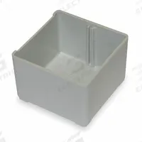 VIDMAR Bin Cup: 3 in x 3 in, 2 1/8 in Overall Ht, Gray, BN2544. Key specifications — Color: Gray; Product Type: Bin Cup; Brand: VIDMAR; Includes Dividers: No; Manufacturer Part Number: BN2544.