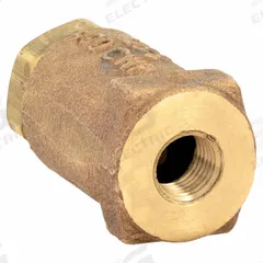 APOLLO Ball Cone Spring Check Valve: Ball, Inline Valve Body, Bronze, 1/4 in Pipe Size, FNPT x FNPT (MPN 6110101). Key specifications — Ball Material: RPTFE; Brand: APOLLO.
