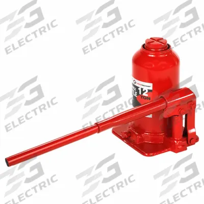AMERICAN FORGE & FOUNDRY Bottle Jack: Steel, Mechanical, 12 ton Load Capacity - High-Clearance Bottle Jacks