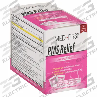 MEDIQUE Pharmacuetical: Acetaminophen/Pamabrom/Pyrilamine Maleate, 40 Individual Doses - Cramp Relivers