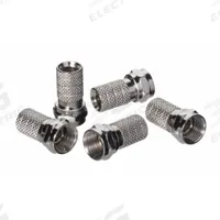 IDEAL Connector: Male, Connector, Silver, Twist-On, RG-6, 1 GHz Max Freq, F-Type, 10 PK (MPN 85-053). Key specifications — Product Type: Connector; Brand: IDEAL; Color: Silver; Finish: Nickel-Plated; Gender: Male.