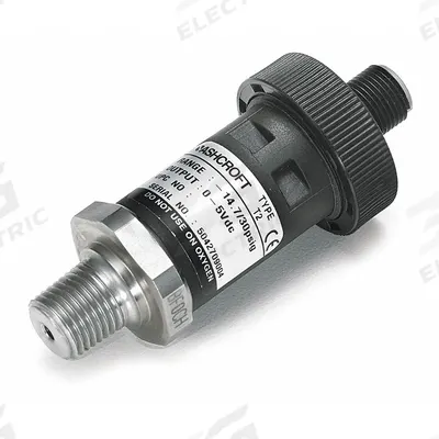 ASHCROFT Pressure Transmitter: 0 psi to 1,000 psi, 4 to 20mA DC, 4-Pin M12 Connector - Pressure Transmitters with 4-Pin M12 Connector
