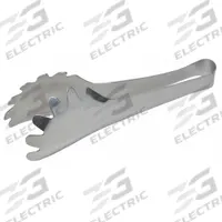 CARLISLE Pasta Tongs: 8 in Overall Lg, Silver, Stainless Steel, Silver, Stainless Steel (MPN 607682GR). Key specifications — Dishwasher Safe: Yes; Brand: CARLISLE; NSF Certified: No; Handle Material: Stainless Steel; Blade Material: Stainless Steel.