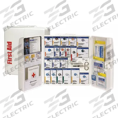 FIRST AID ONLY First Aid Kit and Housing: 261 Components, ANSI/ISEA Z308.1-2021, Type I/II - Food Service ANSI First Aid Kits