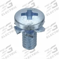 SEMS Screw: External Tooth, #4-40 Thread Size, 1/4 in Lg, Steel, Zinc-Plated, Pan, Phillips, 100 PK (MPN MPPEI0-400250-100P). Key specifications — Drive Size: #1.