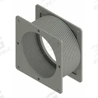 Wireway Flexible Fitting: 6 in Wd, 6 in Ht, 6 in Lg, Steel (MPN F66WFF). Key specifications — Brand: HOFFMAN; With Knockouts: No.