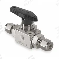 HAM-LET Manual Two-Way Ball Valve: 1/8 in, 316 Stainless Steel, Straight, Sweat x Sweat, Three-Piece (MPN H-6800-SS-L-1/8-RCSS). Key specifications — Brand: HAM-LET; Handle: Wedge.