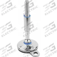 KIPP Male-End Leveling Mount: Swiveling Stud, M16 Thread Size, 80 mm, 20 kN Capacity (MPN K1303.208016X190). Key specifications — Finish: Polished; Base Shape: Round; Load Capacity: 20 kN; Mounting Holes: Mounting Holes Included.