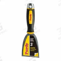 PURDY Chisel Scraper: Bld. Mat. Stainless Steel, Hdl. Mat. Rubber, Stiff, Straight Bld. Shape (MPN 14A900130). Key specifications — attr1004902: PURDY; attr1012057: Half; attr1014703: Rubberized; attr1017570: Standard End; attr1029655: Straight; attr1034073: Straight.