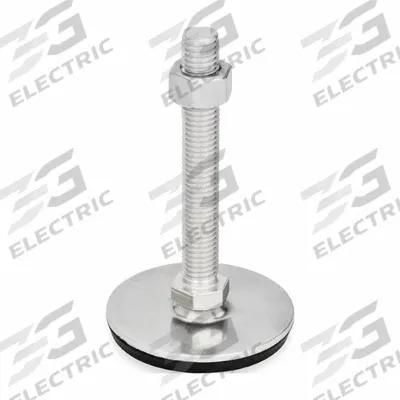 JW WINCO Male-End Leveling Mount: Swiveling Stud, M10 Thread Size, 40 mm - Non-Skid Male Leveling Mounts