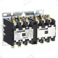SQUARE D Hoist Contactor: 3 Poles, 120V AC, 30 A, Reversing, Std Contactor Frame Size (MPN 8965DPR33V02). Key specifications — Brand: SQUARE D; Coil Voltage: 110/120V AC; Contactor Style: Hoist Definite Purpose Contactor; Maximum Voltage Rating: 600V AC; Series: 8965 Series Type DPR; Phase: Three; Main Pole Contact Form: 3NO.