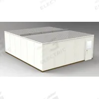PORTA-FAB Modular In-Plant Office: 24 ft x 20 ft x 8 ft, 4 Walls, Steel-Covered Drywall, Beige (MPN GS2024). Key specifications — Exterior Color: Beige; Brand: PORTA-FAB; Sound Transmission Coefficient: STC 31; Frame Material: Steel.