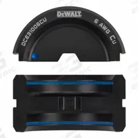 DEWALT Die Set: For DCE310, U-Die, #6 AWG Copper U-Die (MPN DCE31006CU). Key specifications — attr534228: U-Die; attr534229: DCE310; attr551983: Die Set; attr551985: #6 AWG Copper U-Die.