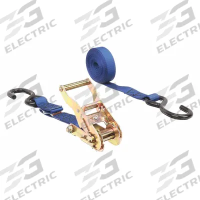 LIFT-ALL Motorcycle Tie Down Strap: 1 in Overall Wd, 12 ft Overall Lg, Blue, Polyester - Motorcycle Tie-Downs