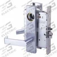 SCHLAGE Door Lockset: Classroom Lever Locksets, Chrome (MPN L9071L 06L 626). Key specifications — Ligature Resistance: Not Ligature-Resistant; Brand: SCHLAGE; Lockset Function ANSI Code: F32; Visual Indicator Message: Locked/Unlocked; Lockset Style: L Rhodes; ADA Compliant: No; Finish: Satin Chromium-Plated : Forged Brass.