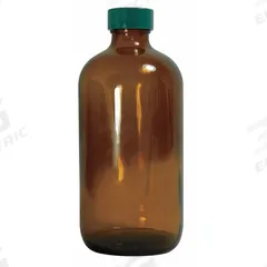 QORPAK Sampling Bottle: 480 mL, Amber, 28-400, Urea, Visible Particulate, 60, Polyethylene/PTFE (MPN GLC-01976). Key specifications — attr1370730: Amber; attr1370762: Visible Particulate; attr1370763: Soda Lime Glass; attr1370766: QORPAK; attr1370767: 28-400; attr1370776: No; attr1370779: Type III; attr1389381: Attached.