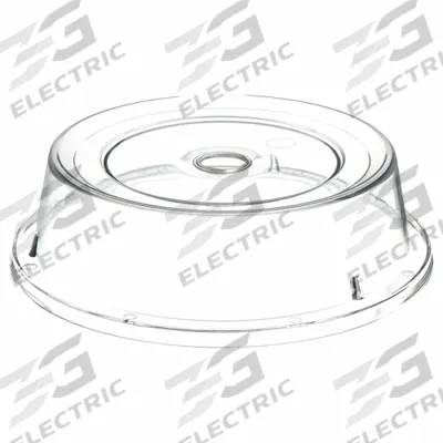 CARLISLE Plate Cover: 9 3/8 in Dia, Clear, Polycarbonate - Plate Covers