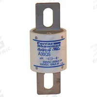 Semiconductor Fuse: A30QS Series, Fast-Acting, 600 A, 300 V AC, 300 V DC DC Volt Rating (MPN A30QS600-4). Key specifications — Series: A30QS; Brand: MERSEN; Voltage Type: AC/DC.