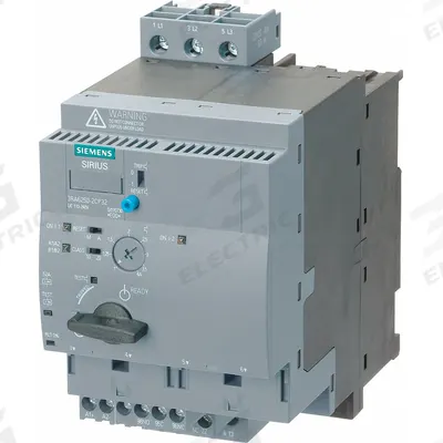Siemens Magnetic Motor Starter: Reversing, 3 Poles, Electronic Protection, 1.2 A - Reversing Starters with Electronic Overloads
