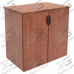 REGENCY Stackable Storage Cabinet: Cherry, Laminate/PVC, 35 in Overall Ht, 35 in Overall Wd, 2 Doors (MPN LSC3535CH). Key specifications — Material: Laminate; Brand: REGENCY; Color: Cherry; Locking: Yes.