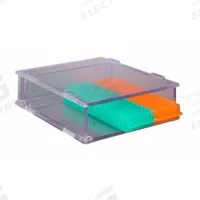 Lab Storage System: 10 1/4 in Overall Wd, 3 in Overall Ht, 8 7/8 in Overall Lg, PETG, Clear (MPN BTSYSMICRO). Key specifications — Material: PETG; Mounting Location: Benchtop; Color: Clear; Product Type: Micro Rack; Total Holding Capacity: Misc Lab Supplies; Brand: POLTEX.