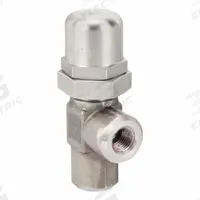 PARKER Pressure Control Valve: 4 gpm, 850 psi Max Set, Stainless Steel, 1/4 in NPT (MPN 642B-8-1/4-2). Key specifications — Brand: PARKER.