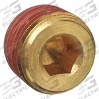 PARKER Plug: Hex Drive Cored Plug, 1/4 in, NPT Threaded, 1,000 psi, 15/32 in Lg, C36000 Brass (MPN VS219P-4). Key specifications — Maximum Operating Pressure: 1,000 psi.