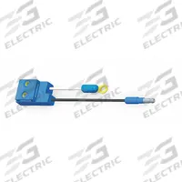 GROTE Pigtail: Ring Terminal/Blunt Cut, 2 Wires, 7 in Wire Lg, 2 Connectors, Series 19 Lamps (MPN 66980). Key specifications — Wire Sizes Included: 16 AWG; Features: Factory-Molded Plugs; Connector Type: Ring Terminal/Blunt Cut; Compatible Product Type: Series 19 Lamps.