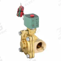 REDHAT Solenoid Valve: 2-Way, Normally Closed, 1 in Pipe Size, 110V AC/120V AC, Watertight, NBR Seal (MPN 8210G004LF 120/60, 110/50). Key specifications — Pipe Size: 1 in; Voltage: 110V AC; Brand: REDHAT; Coil Enclosure: Watertight.