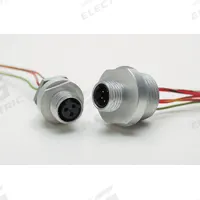 BRAD HARRISON Cordset: 1/4 in Female – Front Mounting Receptacle, 5 Pins, 1 ft Wire Lead Lg (MPN 7R5A00A19A120). Key specifications — Cable Jacket Material: PVC; IP Rating: IP67; NEMA Rating: 6P; Brand: BRAD HARRISON; Wire Size: 22 AWG.