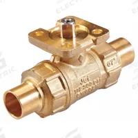 HVAC Control Ball Valve: 2-Way, 1 in Sweat, 11.7 CV Flow, 200 psi Close-off, No Actuator (MPN VG1275CN). Key specifications — Ball Material: Stainless Steel; Body Material: Brass; For Media: Water.