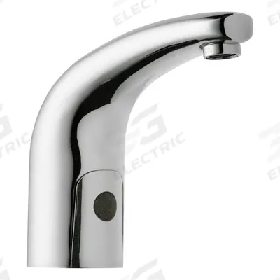 CHICAGO FAUCETS Bathroom Sensor Faucet: HyTronic Traditional, Cast Brass - Single-Post Sensor Bathroom Faucets