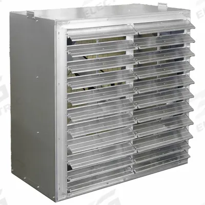 HESSAIRE Cabinet Exhaust fan with Shutter: Direct Drive, 42 in Blade, 1 hp, 15,109 cfm - Cabinet Exhaust Fans