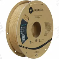 POLYMAKER 3D Printing Filament: PolyWood, PLA, 1.75 mm, 600 g, Wood (MPN PA08005). Key specifications — Color: Wood; Spool Weight: 600 g.