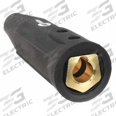 MILLER ELECTRIC Welding Insulated Twist Lock Connector: 2 AWG to 1/0 AWG - Dinse-Style Welding Cable Connectors