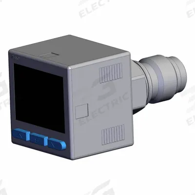 SMC High Precision Pressure Switch: 1/4 in Port Size, 2 NPN/PNP Outputs Open Collector - High Precision Vacuum Pressure Switches