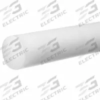 PVDF Rod: 3 1/2 in Dia, 24 in Lg, Opaque, White, 1.97 ft-lb/in, -25°F to 265°F (MPN BULK-PR-PV-77). Key specifications — Clarity: Opaque; Color: White; Impact Strength: 1.97 ft-lb/in.