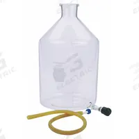 KIMBLE Reservoir Bottle: 10 L, 400 mm, Colorless, Narrow Mouth Size, 1 Numbers of Bottles Included (MPN 14612F-10000). Key specifications — Mouth Size: Narrow; Brand: KIMBLE; Body Color: Colorless.