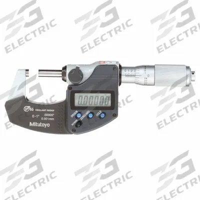 MITUTOYO IP65 Digital Outside Micrometer: 0 in to 1 in /50.8 mm to 76.2 mm, Inch/Metric - Micrometers without SPC Output for Harsh Environments