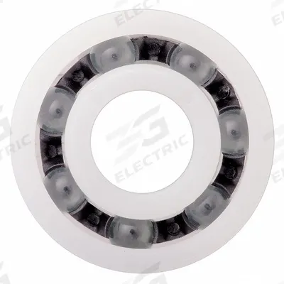 IGUS Polymer Ball Bearing: 6000, Open, 10 mm Bore, 26 mm OD, 8 mm Wd, Polymer Ring - Maintenance-Free Plastic Radial Ball Bearings