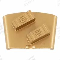 HUSQVARNA Grinding Tool: Soft, 25 Grit, Gold, 2 Segments, Concrete, Clockwise/Counterclockwise (MPN ELITE-GRIND EZ S25 DS). Key specifications — attr81237: Gold; attr81244: Metal; attr122184: Grinding Tool; attr122180: Soft Concrete; attr81239: 970704502; attr81227: HUSQVARNA.