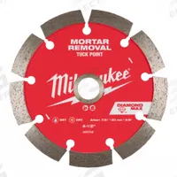 MILWAUKEE Diamond Saw Blade: Masonry/Mortar, 4 1/2 in Blade Dia., 5/8 in_7/8 in Arbor Size, Wet/Dry (MPN 49-93-7405). Key specifications — attr1097734: Wet/Dry; attr1097738: Circular Saw; attr1097751: MILWAUKEE.