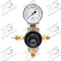 HARRIS Beverage Gas Regulator: For Soda Beverage, For Carbon Dioxide/Nitrogen Mix Gas, 1 Regulators (MPN 3005221). Key specifications — attr1099317: Nitrogen Mix; attr1099319: 1/4 in Flare; attr1099324: 1/4 in Flare; attr1134051: HARRIS; attr1134054: Secondary Gas Regulator.