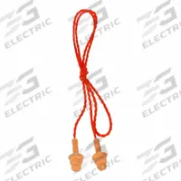 3M Earplugs: Flanged, 25 dB NRR, Gen Purpose, Corded, Reusable, Push-In, Orange, 50 PK (MPN 340-3002). Key specifications — Earplug Color: Orange; Brand: 3M.